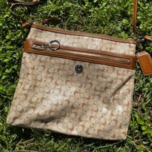 Coach Madison Leather Hobo – Coral/Peach, Pink Satin Lining